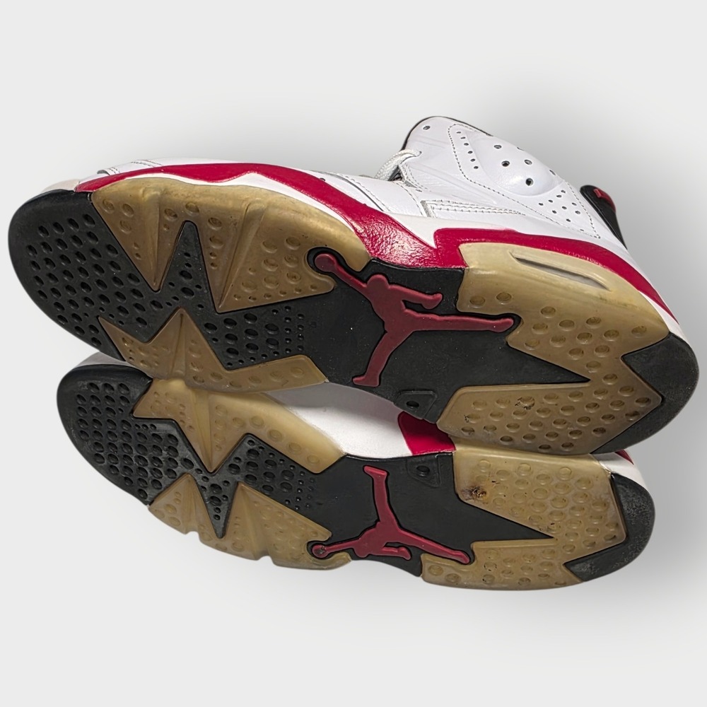 2010 NIKE AIR JORDAN VI 6 RETRO CHICAGO WHITE RED INFRARED BLACK 384664-102 10.5 - Picture 6 of 9